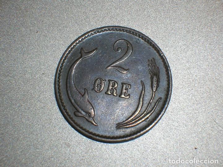 Monedas antiguas de Europa: DINAMARCA 2 ORE 1902 (6815) - Foto 2