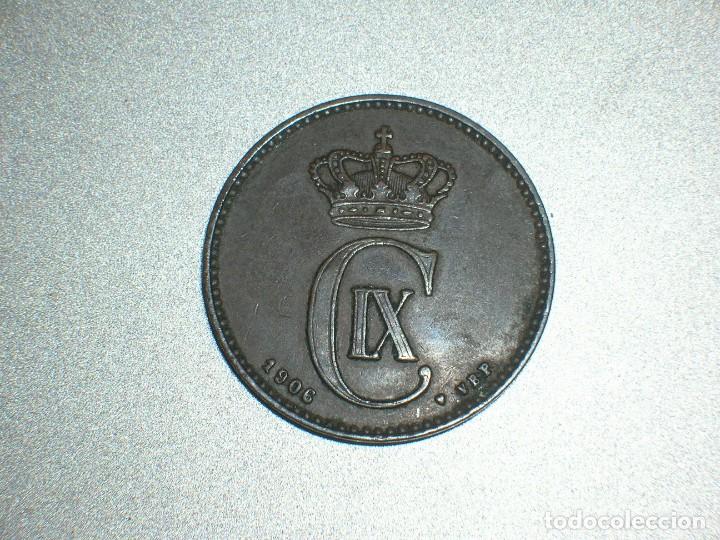 Monedas antiguas de Europa: DINAMARCA 2 ORE 1906 (6816) - Foto 1