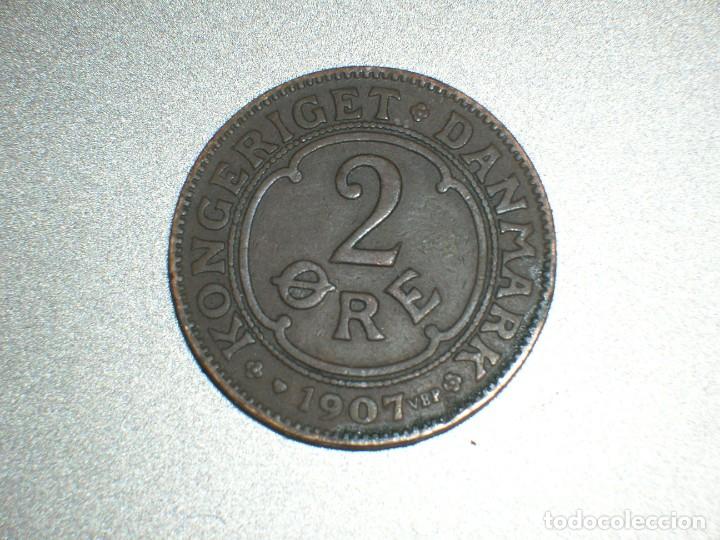 Monedas antiguas de Europa: DINAMARCA 2 ORE 1907 (6817) - Foto 2