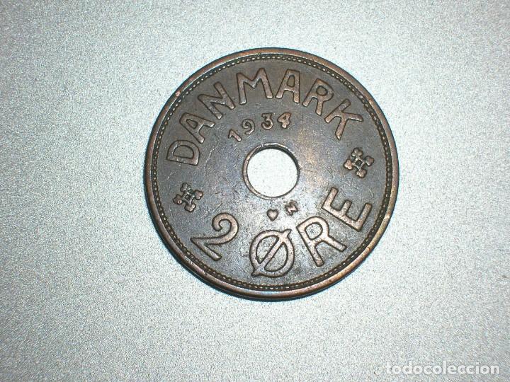 Monedas antiguas de Europa: DINAMARCA 2 ORE 1934 (6842) - Foto 2