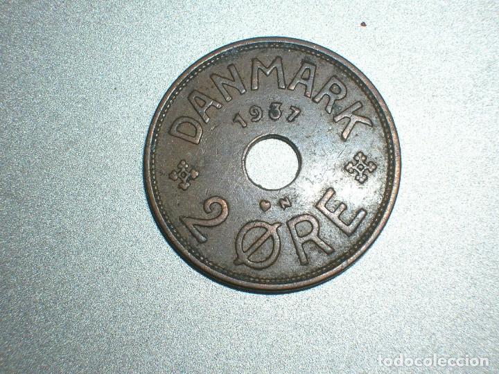 Monedas antiguas de Europa: DINAMARCA 2 ORE 1937 (6845) - Foto 2