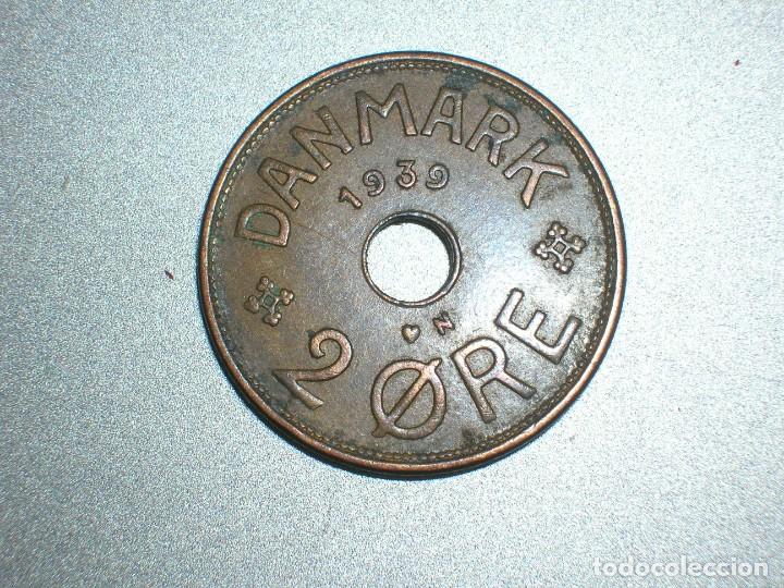 Monedas antiguas de Europa: DINAMARCA 2 ORE 1939 (6847) - Foto 2