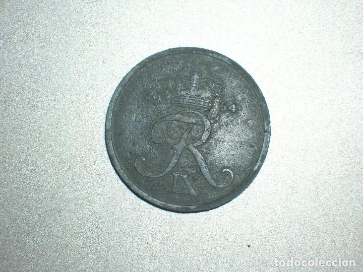Monedas antiguas de Europa: DINAMARCA 2 ORE 1954 (6878) - Foto 1