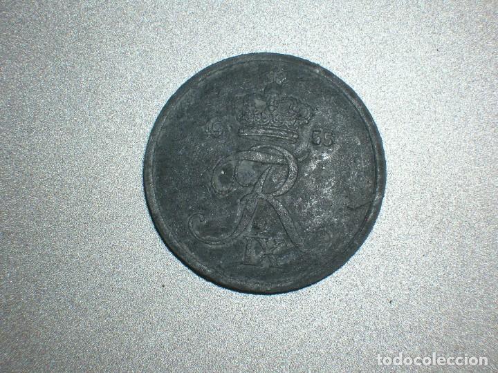 Monedas antiguas de Europa: DINAMARCA 2 ORE 1955 (6879) - Foto 1
