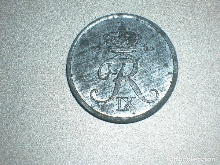 Monedas antiguas de Europa: DINAMARCA 2 ORE 1963 (6887) - Foto 1