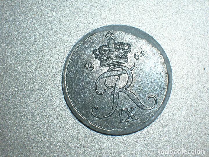 Monedas antiguas de Europa: DINAMARCA 2 ORE 1968 (6892) - Foto 1