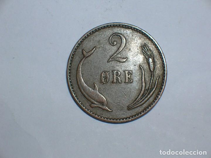 Monedas antiguas de Europa: DINAMARCA 2 ORE 1902 (7107) - Foto 2