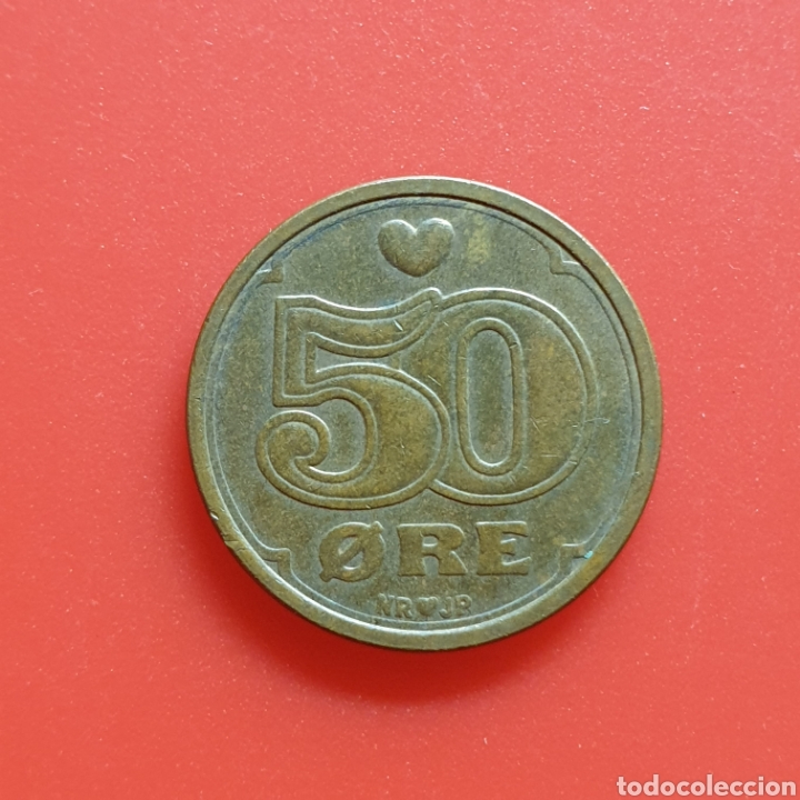 Monedas antiguas de Europa: Dinamarca 50 ore 1989 - Foto 2