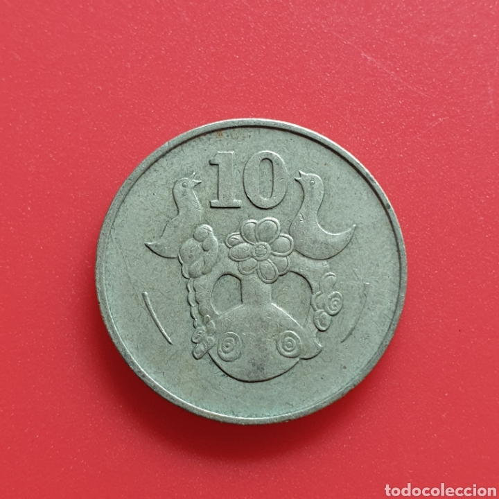 Monedas antiguas de Europa: Chipre 10 cents 1983 - Foto 2