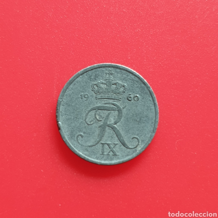 Monedas antiguas de Europa: Dinamarca 1 ore 1960 - Foto 1
