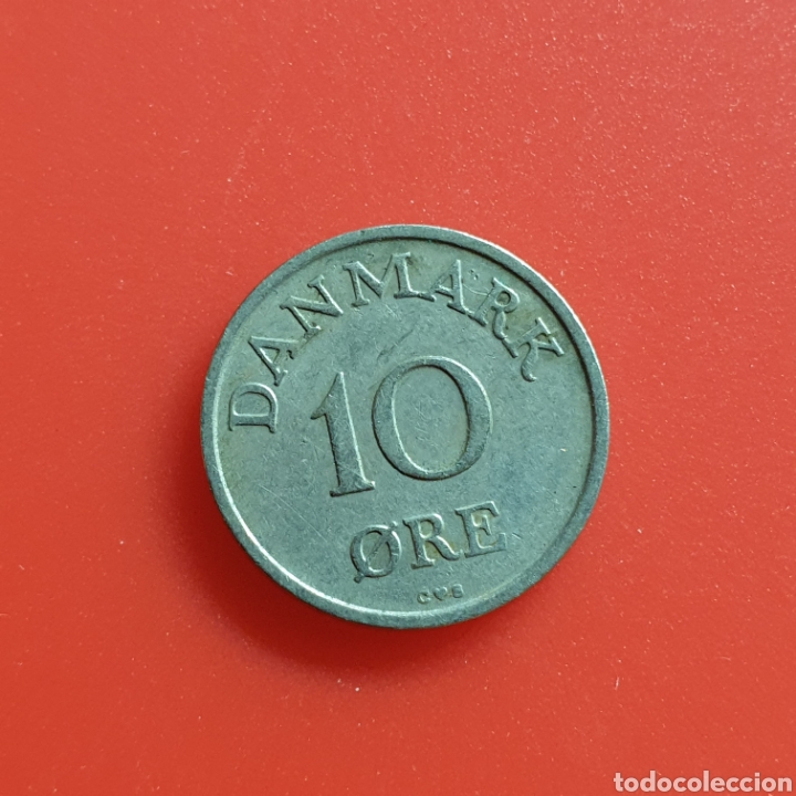 Monedas antiguas de Europa: Dinamarca 10 ore 1958 - Foto 2