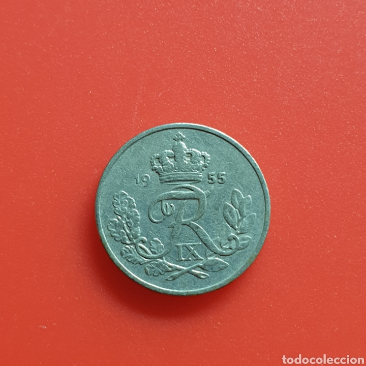 Monedas antiguas de Europa: Dinamarca 10 ore 1955 - Foto 1