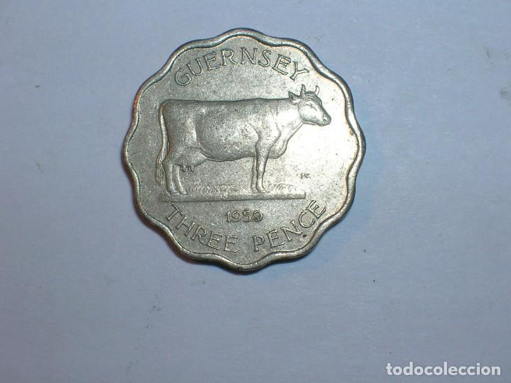 Monedas antiguas de Europa: GUERNESEY 3 PENIQUES 1959 (7614)