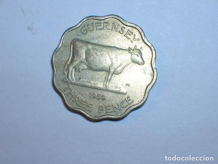 Monedas antiguas de Europa: GUERNESEY 3 PENIQUES 1959 (7615)