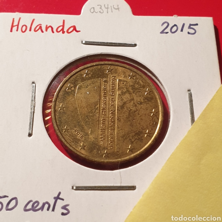 Monedas antiguas de Europa: Holanda 50 centimos de euro 2015, sin circular - Foto 1