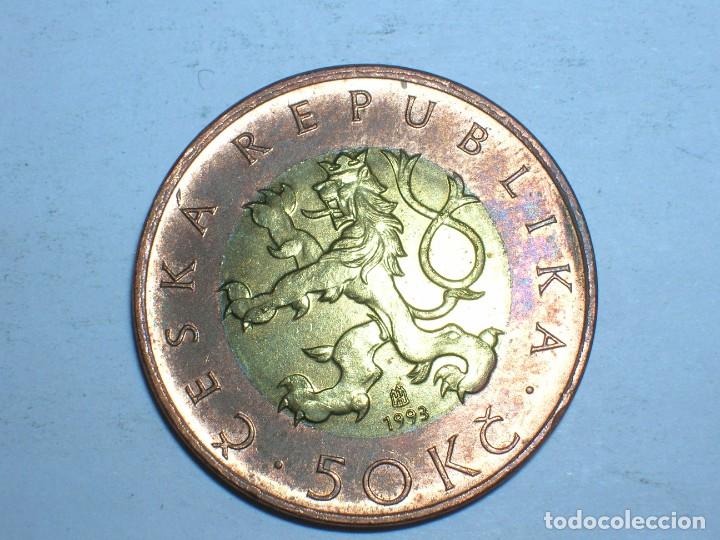 Old Coins of Europe: REPUBLICA CHECA 50 CORONAS 1993 (7981)