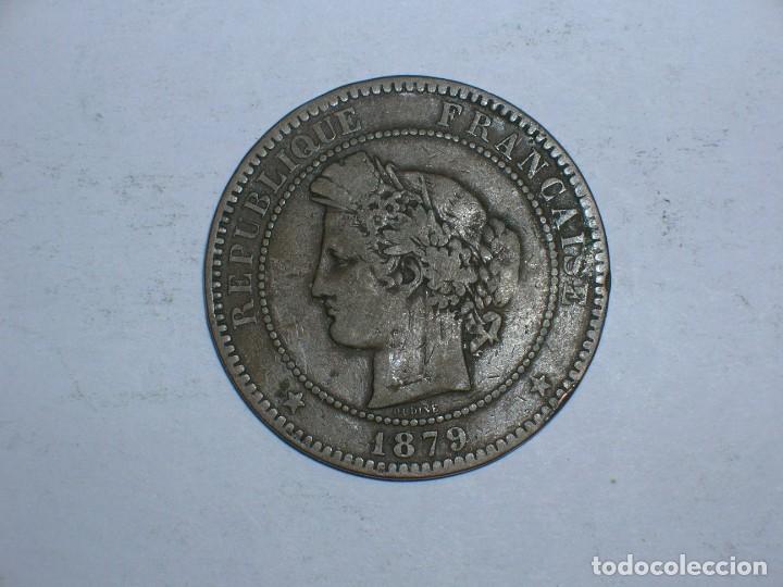 Monedas antiguas de Europa: FRANCIA 10 CENTIMOS 1879 A (8567) - Foto 1