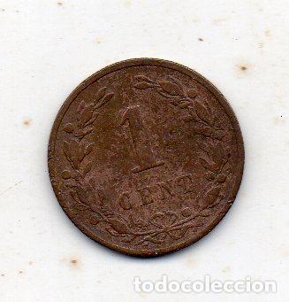 Monedas antiguas de Europa: Holanda. 1 C&eacute;ntimo. A&ntilde;o 1878. - Foto 2