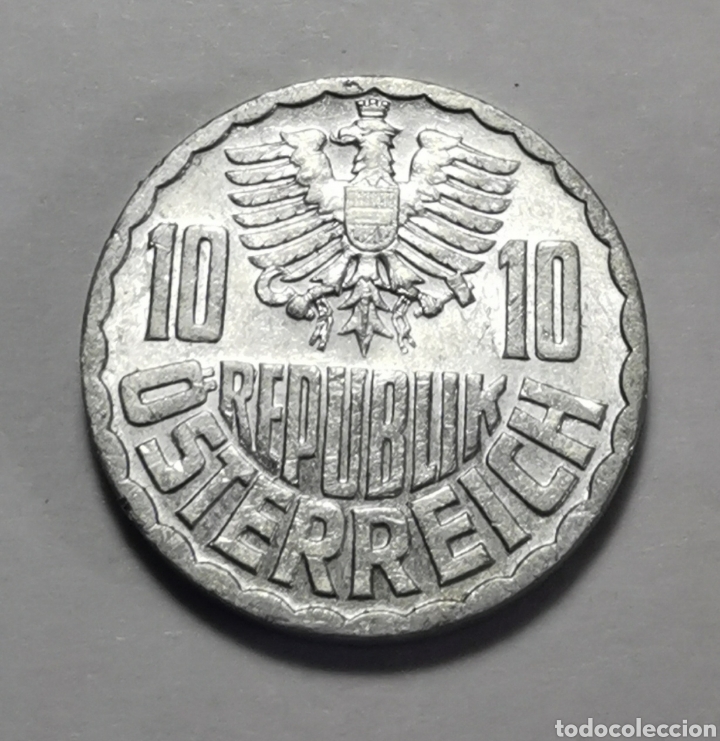 Monedas antiguas de Europa: MONEDA AUSTRIA ... 10 GROSCHEN 1973 // BC - Foto 2