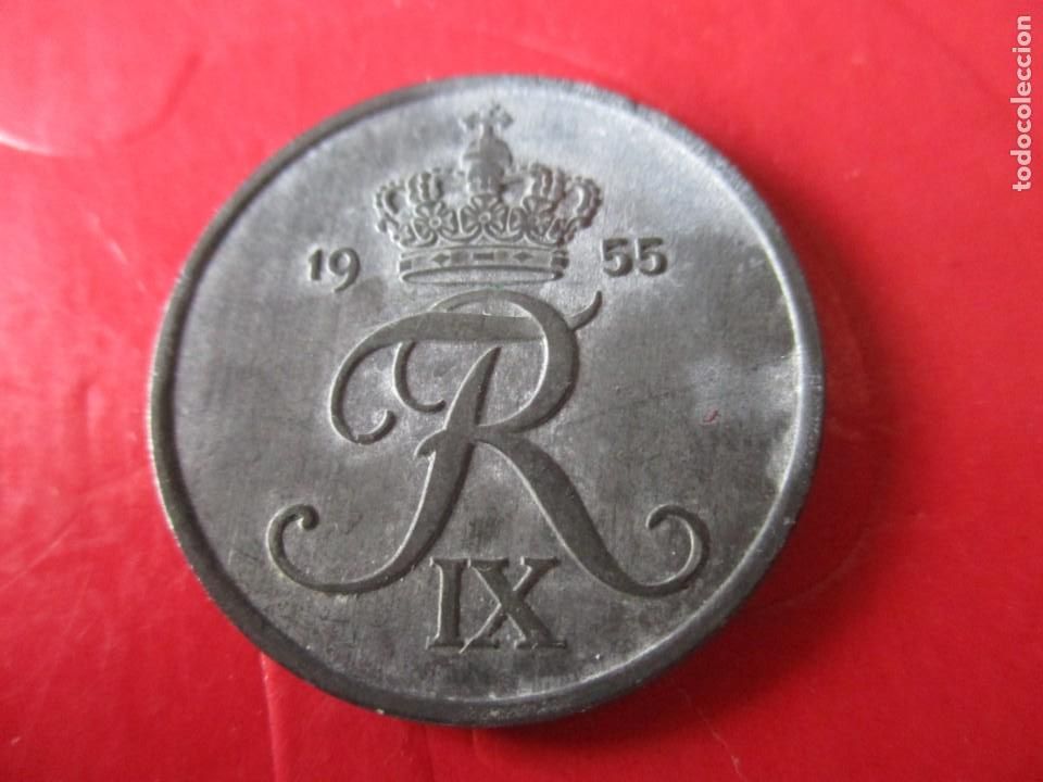 Monedas antiguas de Europa: Dinamarca. moneda de 5 ore 1955 - Foto 1
