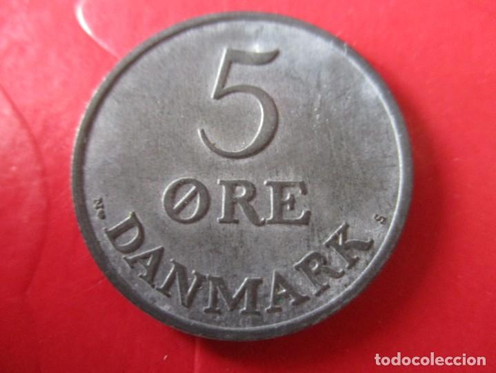 Monedas antiguas de Europa: Dinamarca. moneda de 5 ore 1955 - Foto 2