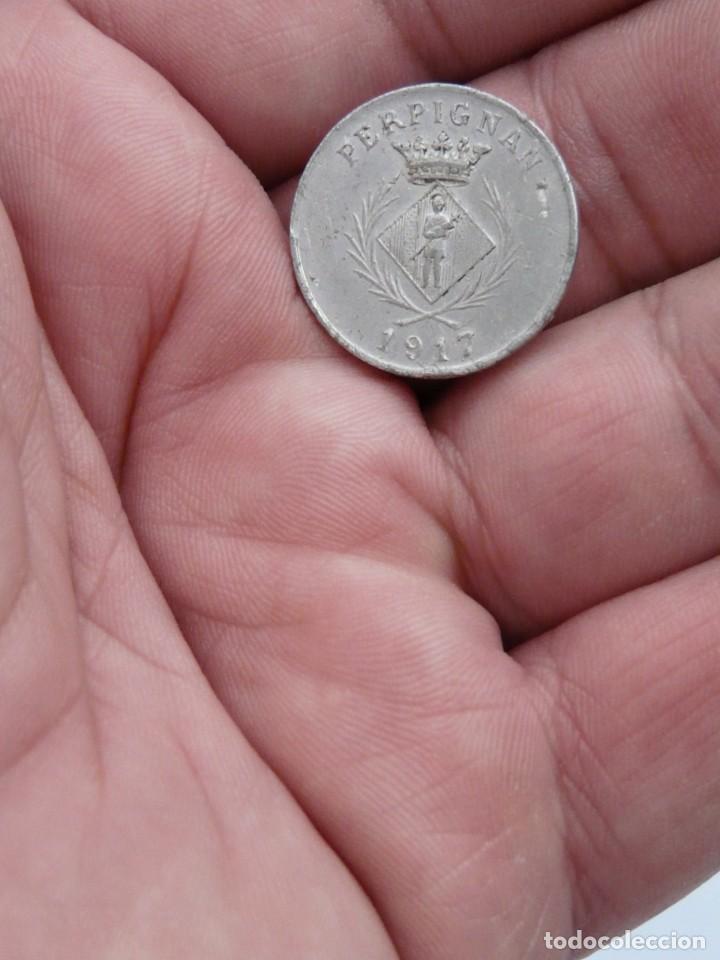 Monedas antiguas de Europa: MONEDA PERPIGNAN 1917 - 5 CENT. CHAMBRE SYNDICALE DES COMMERCANTS