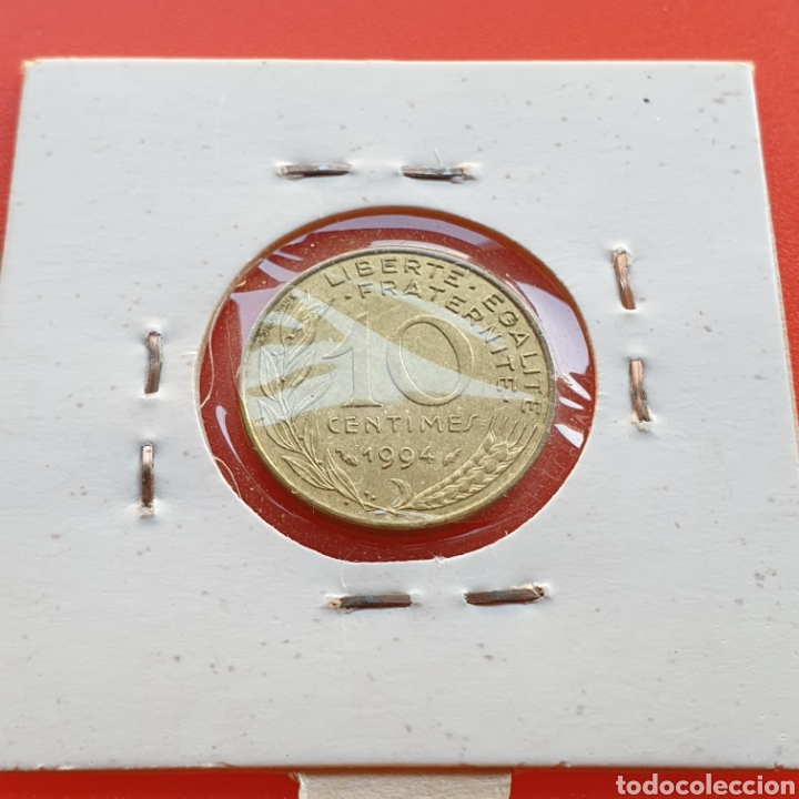 Monedas antiguas de Europa: Francia 10 centimos 1994 - Foto 2