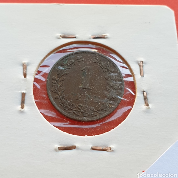 Monedas antiguas de Europa: Holanda 1 cent 1878 - Foto 2