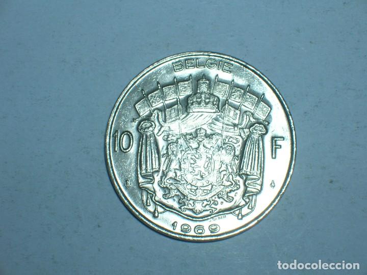 Alte M&uuml;nzen aus Europa: BELGICA 10 FRANCOS 1969 (BELGIE) (9255)
