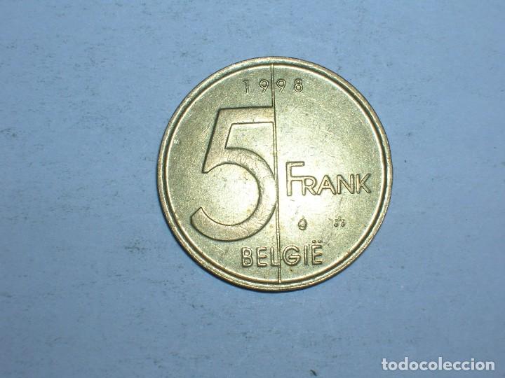 Alte M&uuml;nzen aus Europa: BELGICA 5 FRANCOS 1998 (BELGIE) (9398)
