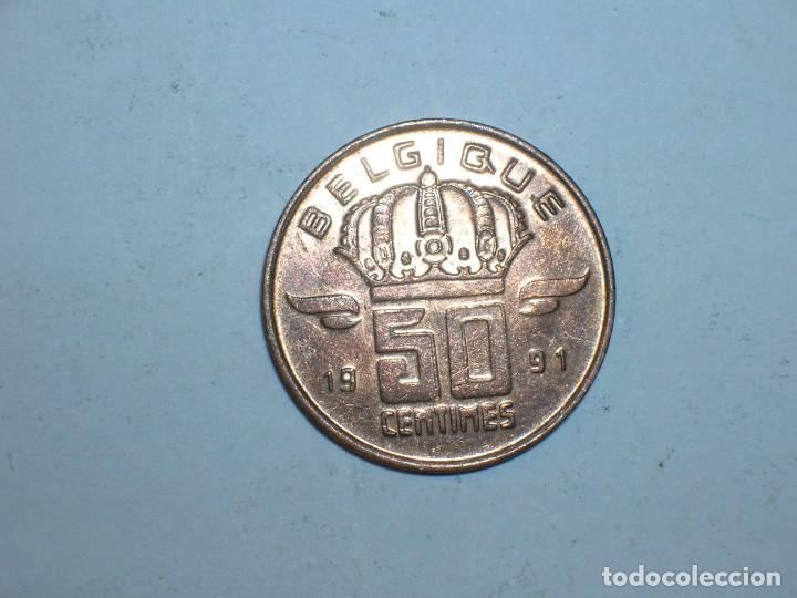 Monete antiche di Europa: BELGICA 50 CENTIMOS 1991 (BELGIQUE) (9571)