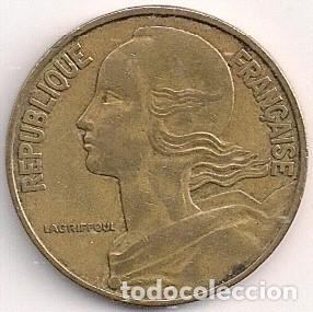 Monedas antiguas de Europa: Francia - 20 c&eacute;ntimos 1964 - Km#930 - Foto 2