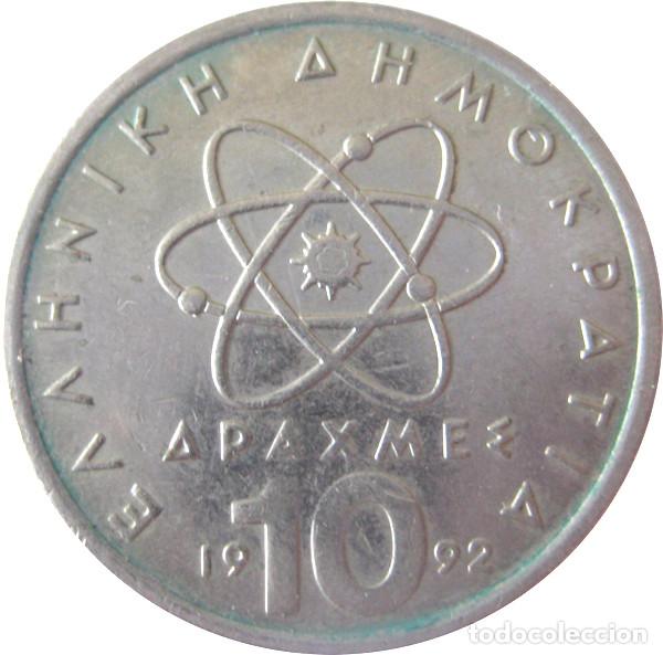Monedas antiguas de Europa: Grecia (III Rep&uacute;blica), 10 Dracmas 1992 KM#119./ La de las fotos.