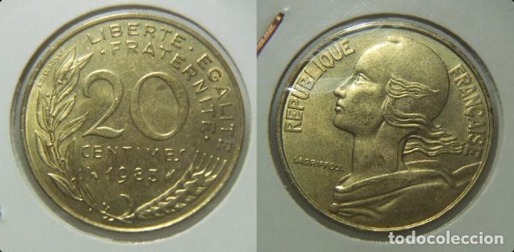 Monedas antiguas de Europa: MONEDA DE FRANCIA 20 CENTIMOS 1983 - Foto 1