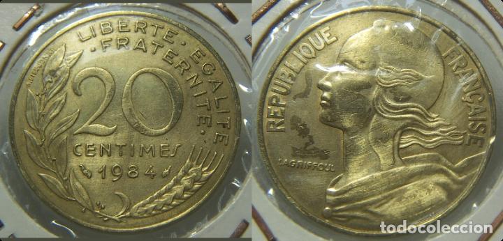 Monedas antiguas de Europa: MONEDA DE FRANCIA 20 CENTIMOS 1984 - Foto 1