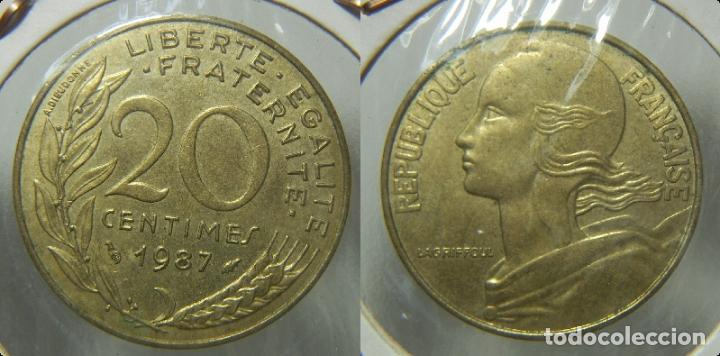 Monedas antiguas de Europa: MONEDA DE FRANCIA 20 CENTIMOS 1987 - Foto 1