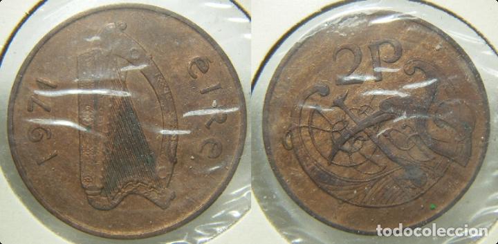 Moedas antigas da Europa: MONEDA DE IRLANDA 2 PENIQUES 1971