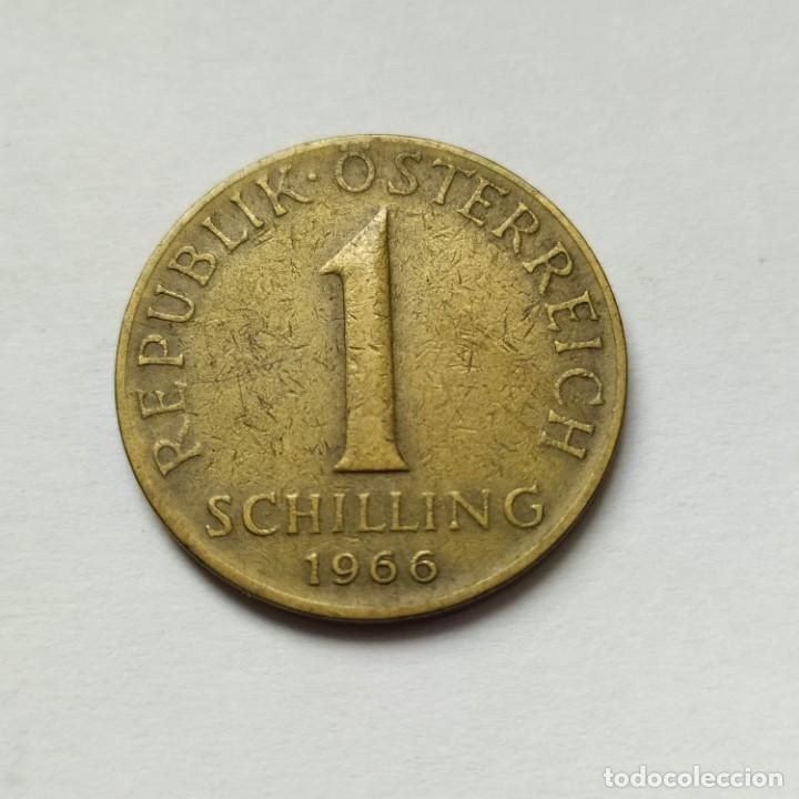 Monedas antiguas de Europa: ## Austria - 1 Schilling 1966 ## - Foto 2