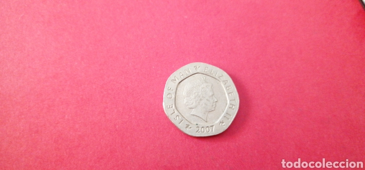 Monedas antiguas de Europa: 20 peniques de la Isla de Man 2007 - Foto 2