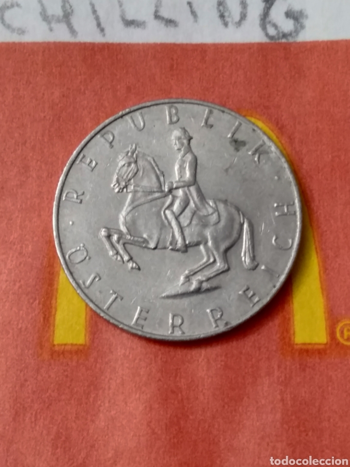 Monedas antiguas de Europa: 5 CHILLING AUSTRIA 1974 - Foto 3