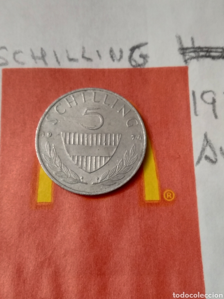 Monedas antiguas de Europa: 5 CHILLING AUSTRIA 1974 - Foto 1