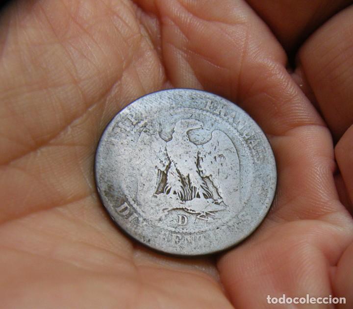 Monedas antiguas de Europa: FRANCIA MONEDA DE 10 CENTIMOS 1854 D - Foto 2