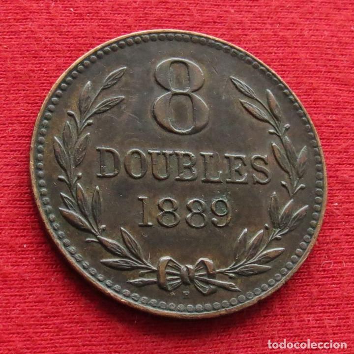 Monedas antiguas de Europa: Guernsey 8 doubles 1889 - Foto 1