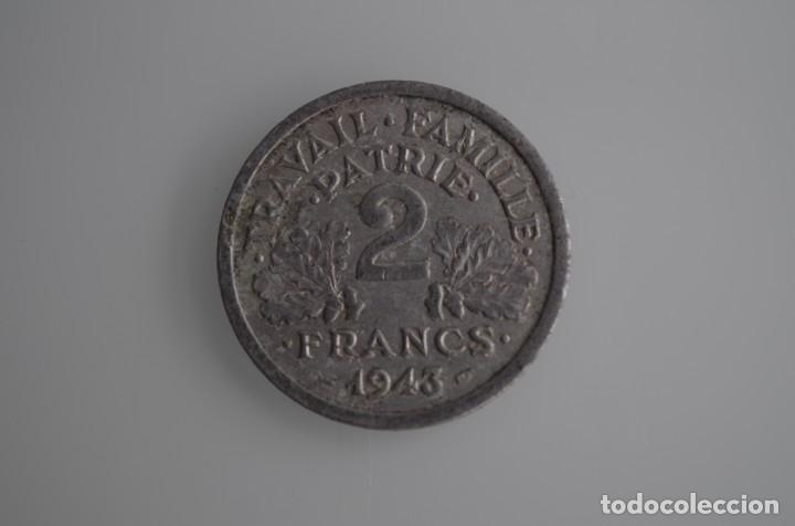 Monedas antiguas de Europa: MONEDA FRANCIA 2 FRANCS 1943 - Foto 1