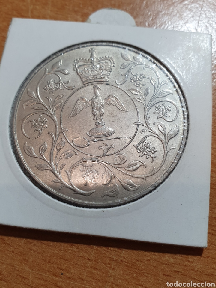 Monedas antiguas de Europa: Moneda inglesa 1977 - Foto 2