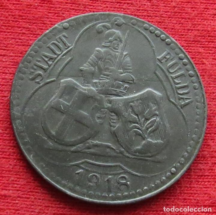 Monedas antiguas de Europa: FULDA Hesse-Nassau 50 pfennig 1918 zinc notgeld 104 - Foto 1 - 222044932