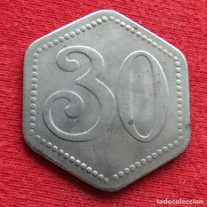 Monedas antiguas de Europa: HAMBURG - Hochbahn Hamburg 30 pfennig ND hierro notgeld 970 - Foto 2 - 222045468