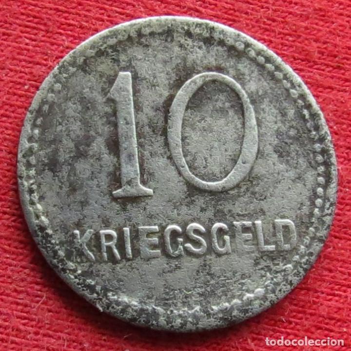 Monedas antiguas de Europa: KAISERSLAUTERN Pfalz 10 pfennig 1917 hierro notgeld 384 - Foto 2 - 222049063