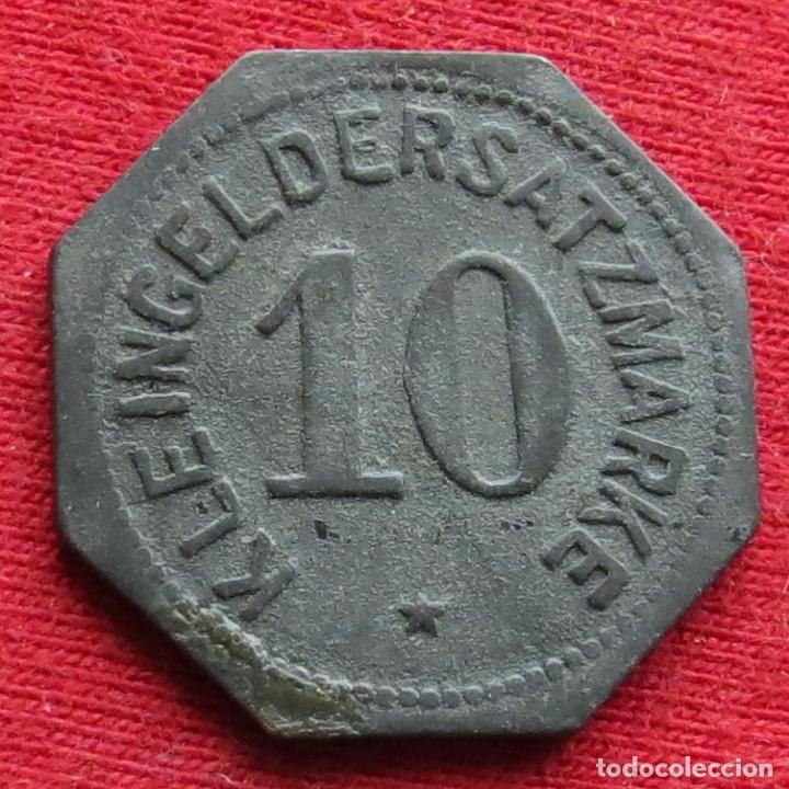 Monedas antiguas de Europa: MAINZ Hessen 10 pfennig 1917 zinc notgeld 538 - Foto 2 - 222049501
