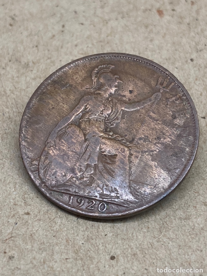 Monedas antiguas de Europa: Moneda un pen 1910 - Foto 2